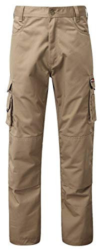 Kentex Online Men's Tuff Stuff Pro Work Trouser Knee Pad Pouch Nail Pockets 30-44 Cargo Combat (34X32.5, Stone 711)