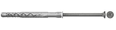Fischer Langschaftdübel SXRL 10x160 T, Senkkopfschraube nicht rostender Stahl R rostfrei (A4), 522713-1, VPE 1 Stück