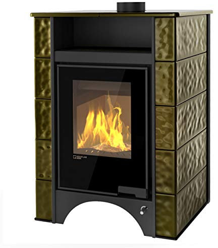 Aquaflam HSF34-118 Vario Peru Manual Wasserführender Kaminofen Grün 11/7 kW/A