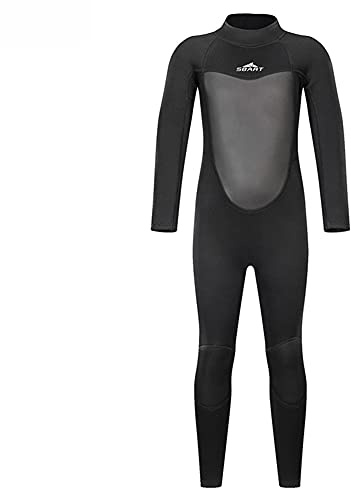 POOSR Bambini 2mm Muta in Neoprene Muta da Sub Completo del Corpo per i Bambini Grande/Piccola Bambini Gioventù età 1-14Y,A,3XL