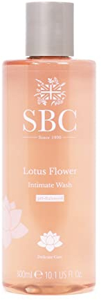 SBC Skincare Lotus Flower Intimate Wash - 300ml | Feminine Wash For Menopause | Intimate Wash For Dryness And Irritation | Soap Free | Vegan Friendly