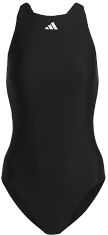 adidas Donna Tape Swimsuit, Black/White, 40