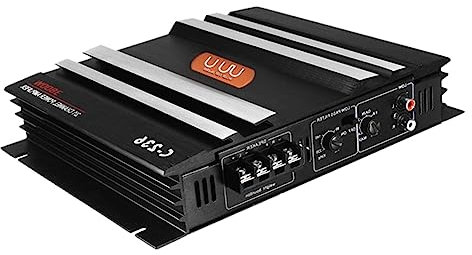 Jandra Amplificatore per Auto Amplificatore Audio Ad Alta Potenza in Lega di Alluminio Nero C-236 3800 W 2 Canali per Subwoofer per Auto