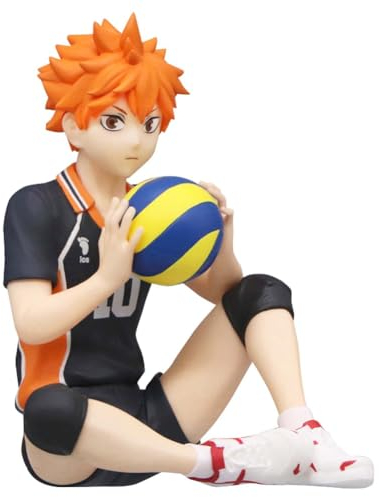 Anjinguang Haikyuu Hinata Syouyou Statue Noodle Stopper 12 cm - Sammelfigur aus PVC, sitzend, Schreibtischskulptur, Ornament