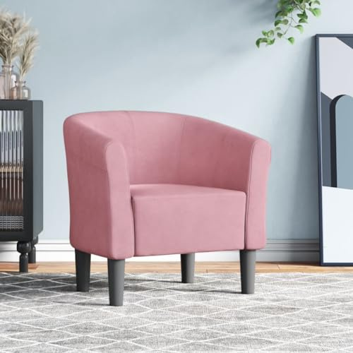 CKioict Gaming Stuhl Sessel Wohnzimmer Cocktailsessel Clubsessel Rosa SamtGeeignet für Büro, Schlafzimmer, Arbeitszimmer