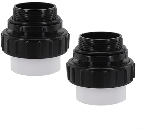 Zoegneer 2/4 Stück Schwimmbadpumpen-Rohrverbindung, Ersatz und Reparatur, 5,1 cm Kunststoffgelenk für Intelliflo für einfache Wartung (2 Stück)
