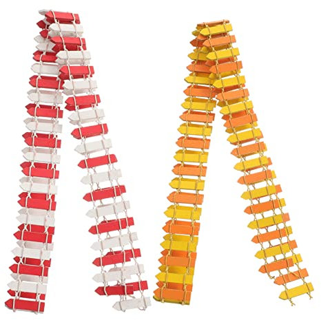 CAXUSD 2piezas Miniatura Valla De Jardín De Madera Decoración para Casa De Muñecas y Macetas para Proyectos y Jardines Miniatura