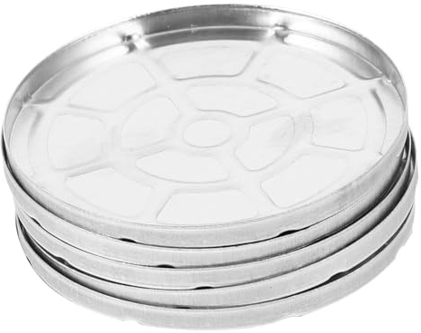 Ipetboom 5pcs Empty Metal Eyeshadow Palette Pans - Round Aluminum Tin Cosmetic Eyeshadow Pans Magnetic Makeup Palettes for DIY Cosmetic Storage and Travel - 55 mm Diameter