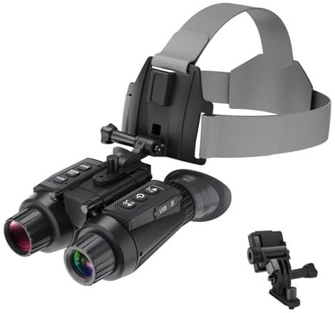Nachtsichtbrillen, Nachtsichtbrille, Fernglas, Kopfmontage, Infrarot-Nachtsichtgerät, 8-facher Digitalzoom, for Jagd, Camping, Überwachung