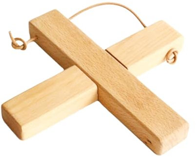 Sottovaso in legno con corda per appenderlo, tappetino pieghevole resistente al calore per cucina, tavolo da pranzo e sottobicchiere