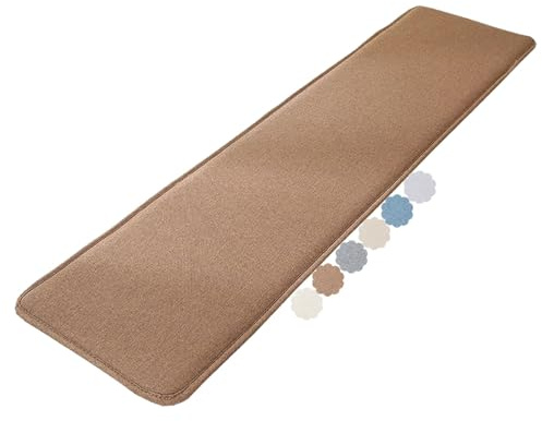 uyeoco Cojín para Banco Exterior/Interior 120/150/100/180 X 30/40/50 Cm - Antideslizante Resistente (2-3 Plazas) - para Jardín, Porche, Patio O Columpios(Café,40x90cm)