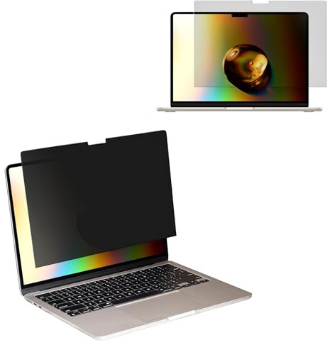 kwmobile Sichtschutzfolie für Apple Macbook Air 15 M4 2025 A3241 - Blickschutzfolie Privacy Screen - Laptop Anti Spy Folie Schutz