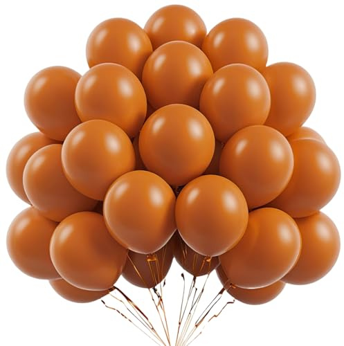 Luftballons Retro-Orange,100 Stück Retro Orange Ballons,10 Zoll Latex Luftballons Geburtstag, orange Luftballons,Luftballon Partydeko Geburtstags Hochzeits Festival Jahrestag Deko