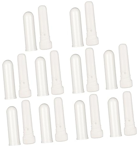Vuoto Bianco 10 Pezzi in Plastica per Oli | Leggero, Superficie Liscia, Non Irritante, su Voli e Lavoro, Uso Diretto in Aromaterapia Pura