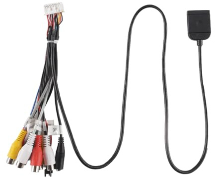 Hoite Cavo video per autoradio per adattatore slot scheda SIM 20 pin AUX per interfaccia ventola di raffreddamento wireless GPS 4G per auto multimediale accessorio per auto