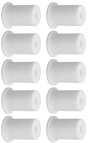 Asixxsix Kit di Instradamento Cavi per, Passacavo da Parete in Silicone da 1 Pollice con Protezione Cavo per Cavi (WHITE)