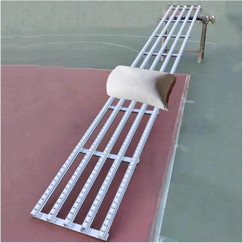 XAXIAOZ Rulltransportör, lätt tyngdkraftsrulle, ABS-plastrulle rostfritt stålram, transportbar tank drycker urlastning remskiva gravitationstransportör (silver (b) 30 cm, (L) 120 cm)