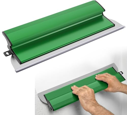 Juego de espátulas de superficie 40cm, espátula alisadora de yeso, mango Z, herramientas de enlucido rápido para cemento y hormigón (Verde 40 cm)