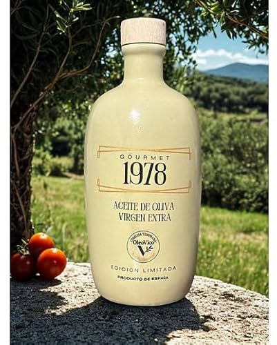 Aceite de Oliva Virgen Extra - Botella cerámica verde - Olivar de montaña - Origen Jaén - Cosecha Temprana – Extracción en Frío - Alto en Polifenoles - Packaging regalo
