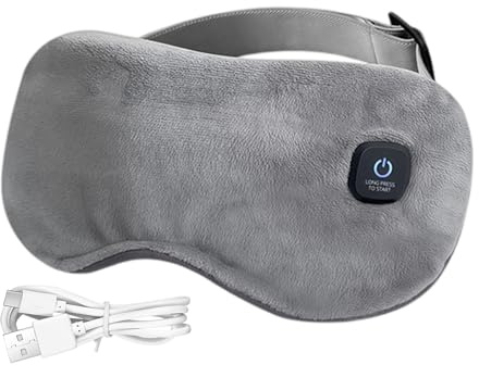 Compresa Térmica para Ojos Recargable con Correa Ajustable | Antifaz para Dormir para Relajación, , Hogar, Oficina, Viaje, Noche y Diario