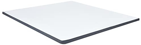 Kaloriko Surmatelas pour lit à sommier tapissier, 200 x 180 x 5 cm, avec housse en tissu doux, fermeture éclair lavable, surmatelas en mousse froide pour lit double, ergonomique et respirant