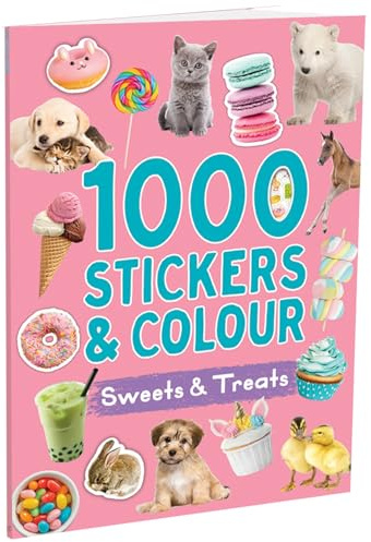 1000 Stickers & Colour - Sweets and Treats