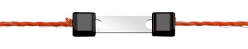 Kerbl Litzenverbinder Litzclip, 3mm,gerade, Edelstahl, 10 Stück