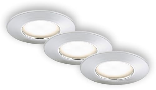 Briloner Leuchten 7204-038 LED Einbauleuchte, Einbaustrahler, LED Strahler, Spots, Deckenstrahler, Deckenspot, Lampen Wohnzimmer, led einbaustrahler 230v, Deckeneinbauleuchten