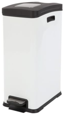 EKO Tretmülleimer, 30 Liter, weiß