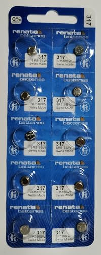 Renata SR516SW 317 Pack of 10 Button Cell Batteries Renata