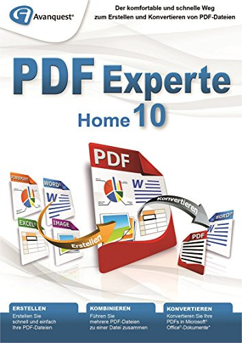 PDF Experte 10 Home - Der komfortable und schnelle Weg zum Erstellen und Konvertieren von PDF-Dateien - Windows 10, 8, 7, Vista, XP [Download]