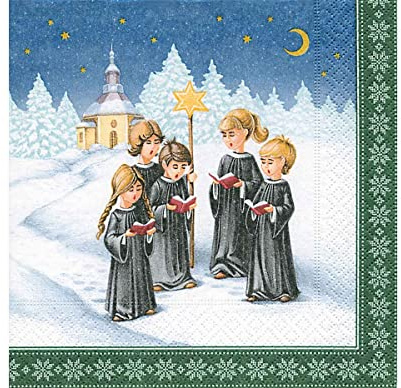 Serviette 'Weihnachtschor' 20 Stück