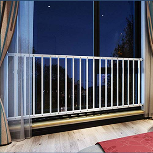 WAOWAO Fenster-Sicherheitsgitter für Kinder, Kleinkinder, Haustiere, extra breit, weiß, Spannung, Sicherheitsgitter für Zuhause, passend für 156 - 220 cm Schiebefenster (3 Stück)