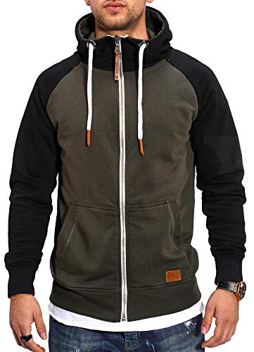 Rello & Reese Herren Sweatjacke Hoodie Zip-Jacke Kapuzenpullover MT-7681