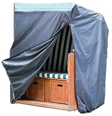 Miganeo Schutzhuelle Deluxe fuer Gartenmoebel 170x130x100 cm 420D Strandkorbabdeckung