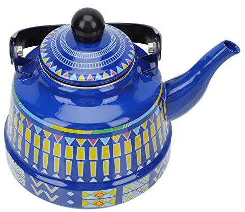 Cabilock Antique Water Kettle for Household Practical Tea Kettle for Kitchen Boiling Geometric Design