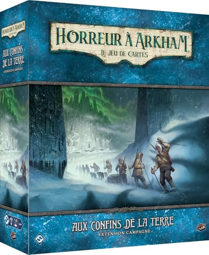 Asmodee Horror in Arkham JCE – FFG – an den Grenzen der Erde – Erweiterung der Kampagne – Kartenspiel – 1 bis 4 Spieler – ab 14 Jahren – auf Französisch