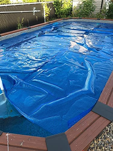 OKUOKA Film Isolation Thermique Bâche de Piscine Couverture solaire Pour les bains thermaux, Dans les piscines au sol et hors sol, Bulles de 400 microns (Size : 200cm x 500cm (6ftx16ft))