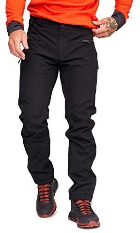 RevolutionRace Wasserdicht Silence Proshell 3L Pants für Herren, Outdoor-Shellhose mit optimaler Bewegungsfreiheit, Black/Anthracite 3.0, L