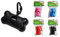 Dispensador con forma de hueso con 15 bolsas higiénicas para perros, clip para correa, bolsas grandes de 30 x 23 cm, colores surtidos, kit portátil para pasear y limpiar