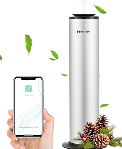 Mxmoonant Aroma Diffuser, Wasserlos, Bedeckung 1500m³, 500ml Ölflasche, Scent Diffuser ohne Wasser, App-Steuerung&Timer, Industriell, Kommerziell, für Geschäft, Hotel
