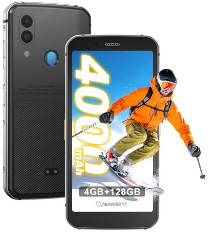 S62 - Teléfono celular resistente desbloqueado (128 GB, 4 GB) 5.7 pulgadas, IP68, resistente al agua, cámara 4K de 48 MP, batería grande, NFC, desbloqueo de huellas dactilares, Snapdragon, para Rogers