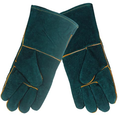 Gants de manipulation d'animaux résistants aux morsures | Gants de dressage pour chien, gants de soudage en cuir PU, résistants à la chaleur/au feu, gants de manipulation pour dressage de chiens