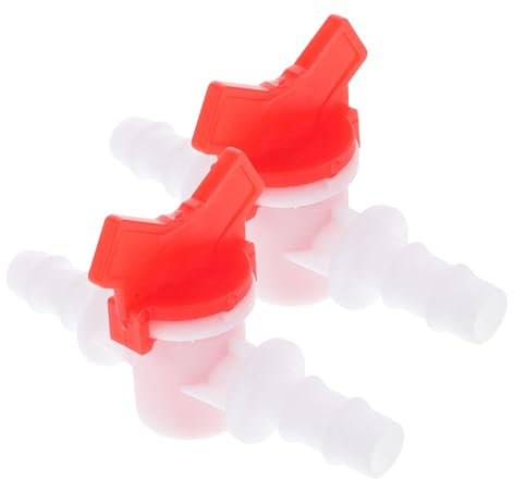 Ciieeo 2pcs Plastic Water Flow Control Valve Controller Barbed Hose Shut off Valve for Aquarium Garden Drip Irrigation