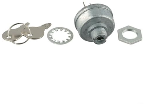 DEMULAX di accensione for trattorino rasaerba con kit completo con doppia chiave e affidabile configurazione a sette terminali Interruttore di avviamento a chiave per tosaerba