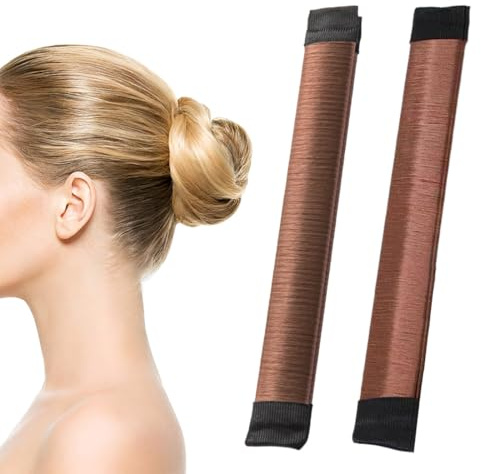 UIEXAY 2 Stück Dutt Maker, Easy Hair Bun Maker Flechthilfe Haare Mädchen Damen Haarknotenmacher Französisch Haar Donut Snap Roll Bun Werkzeug,haarknotenmacher,Hair Bun Maker Magic inkl