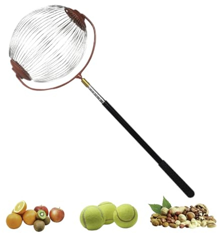 Ramasse Noix Avec Manche, Cueille Fruit Telescopique, Rouleau Ramasse Noix Acier Inoxydable, Ramasses Pomme Au Sol, Collecteur De Noixs, Outils Jardinage Pour Glands, Pécan, Châtaigne(Petit)
