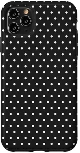 Polka Dot Pattern Black and White Case for iPhone 11 Pro Max