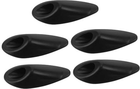DECORNIJIA Ojales para Cuadro de Bicicleta, 5 Piezas, Nailon Negro | para Bicicleta Eléctrica y Montaña, Diseño Incrustado, Uso Versátil, Instalación Fácil, Kit de Reparación