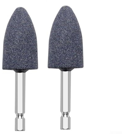 Schleifscheiben-Set mit Sechskantschaft, für Metall, Holz und Maschinen, Gravierwerkzeug (konisch), 2 Stück